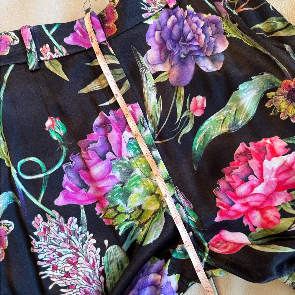 H&M High Waist Dressy Trouser Tropical Print - Picture 13 of 14